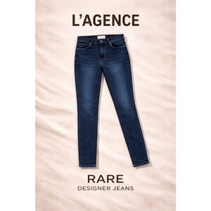 L’Agence Marguerite High Rise Skinny Jeans Size 26 Dark Wash Designer